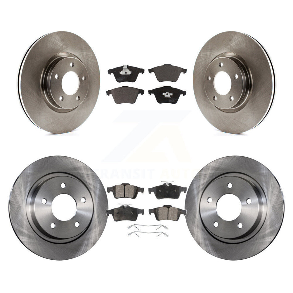 Front Rear Disc Brake Rotors And Ceramic Pads Kit For Mazda 3 K8T-101422