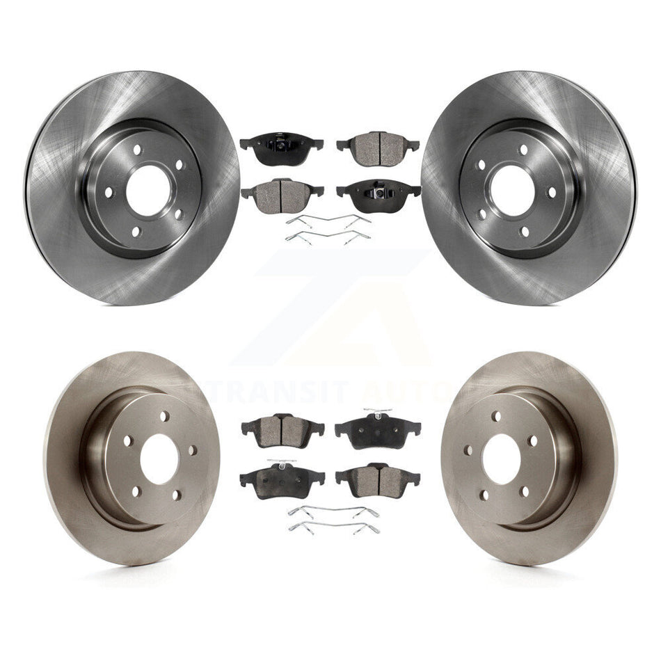 Front Rear Disc Brake Rotors And Ceramic Pads Kit For Ford Escape C-Max K8T-101432
