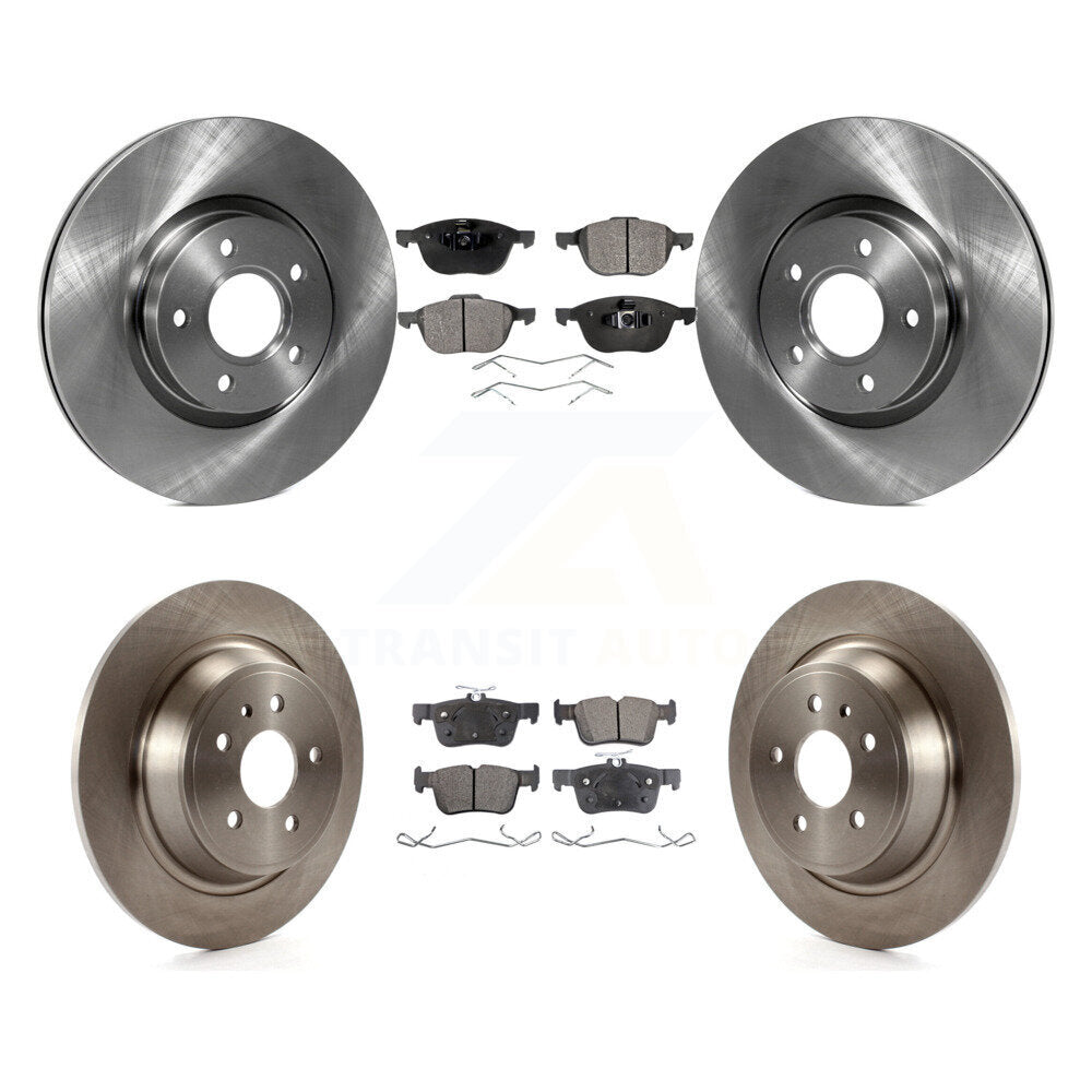 Front Rear Disc Brake Rotors And Ceramic Pads Kit For Ford Escape K8T-101433