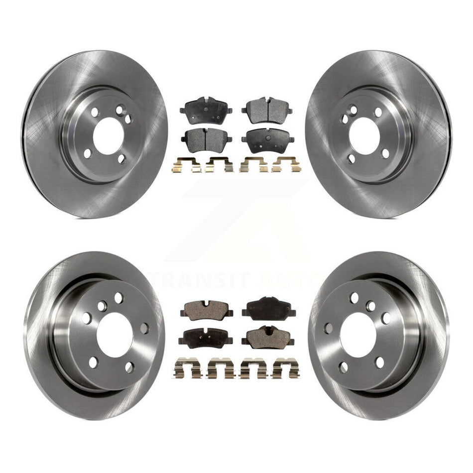 Front Rear Disc Brake Rotors And Ceramic Pads Kit For 2015 Mini Cooper 2.0L 1.5L With 294mm Diameter Rotor 4 Lug Wheels K8T-101436
