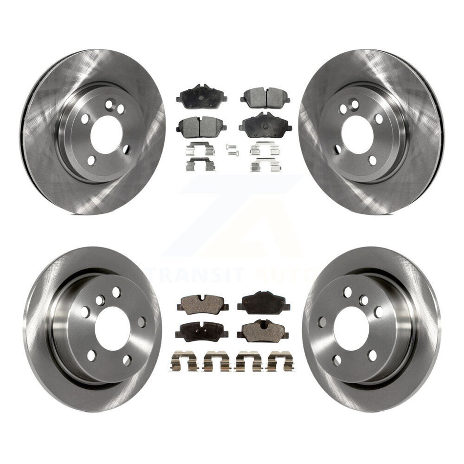 Front Rear Disc Brake Rotors And Ceramic Pads Kit For 2015 Mini Cooper 2.0L 1.5L With 280mm Diameter Rotor 4 Lug Wheels K8T-101438