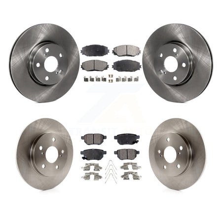 Front Rear Brake Rotor & Ceramic Pad Kit For Toyota Matrix With 279mm Diameter K8T-101442