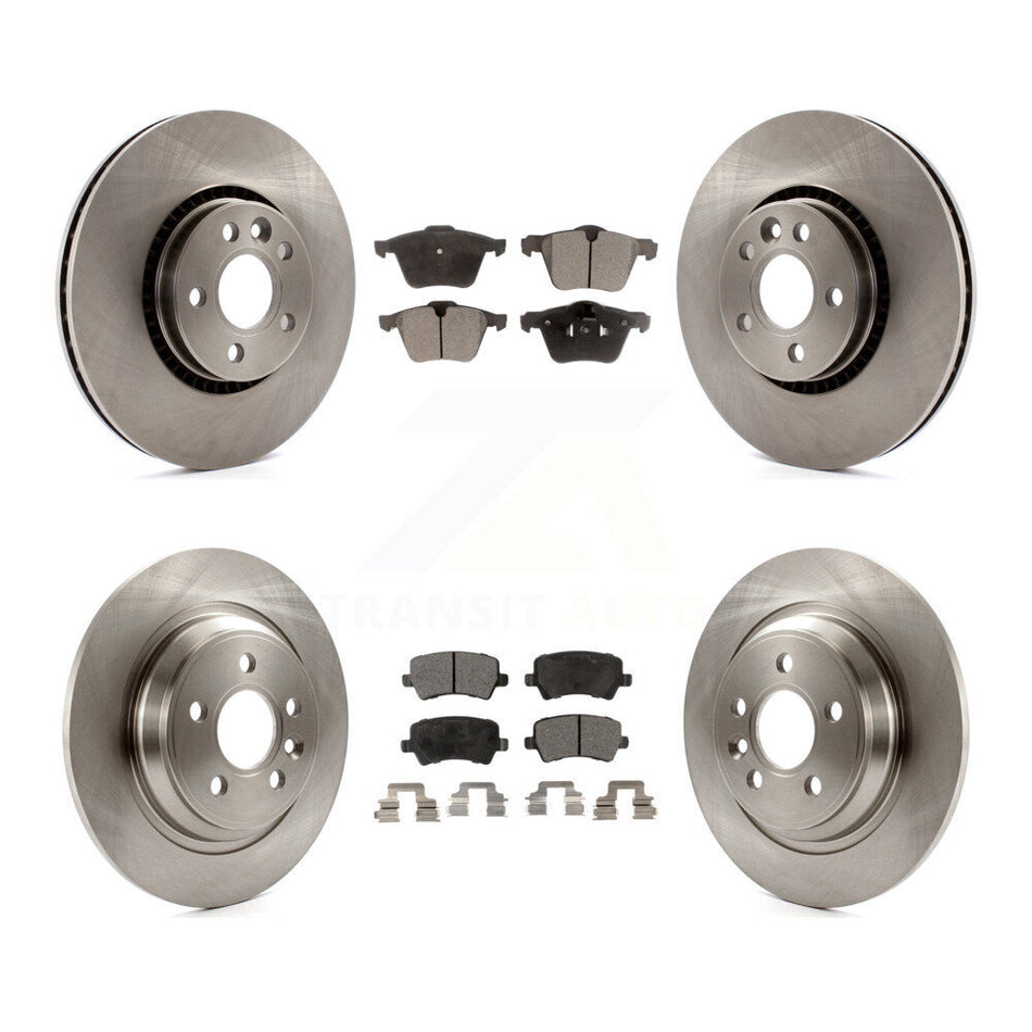 Front Rear Disc Brake Rotors And Ceramic Pads Kit For Volvo S60 V60 Cross Country V70 K8T-101455