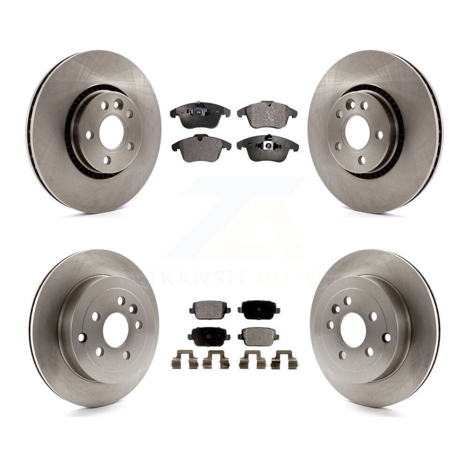 Front Rear Disc Brake Rotors And Ceramic Pads Kit For 2008-2011 Land Rover LR2 K8T-101456