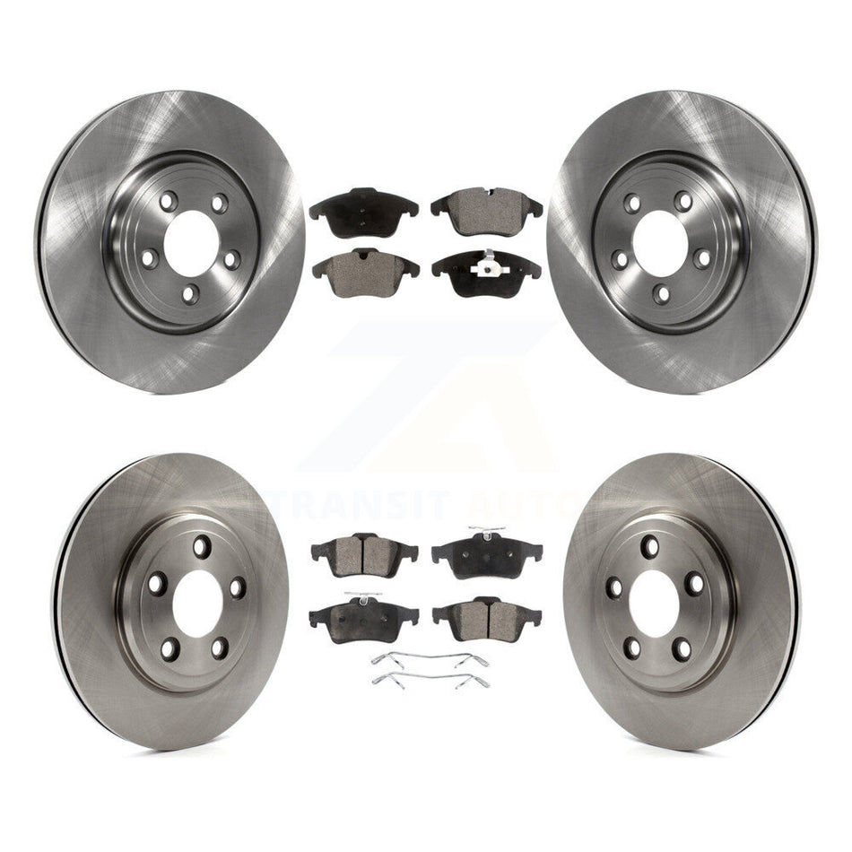 Front Rear Disc Brake Rotors And Ceramic Pads Kit For 2006 Jaguar Vanden Plas Naturally Aspirated To Chassis VIN #G49700 K8T-101457