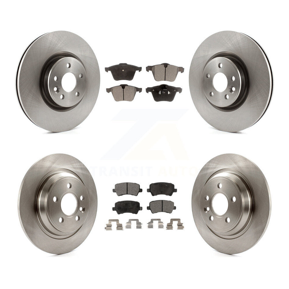 Front Rear Disc Brake Rotors And Ceramic Pads Kit For Volvo S60 V70 With 336mm Diameter Rotor K8T-101471