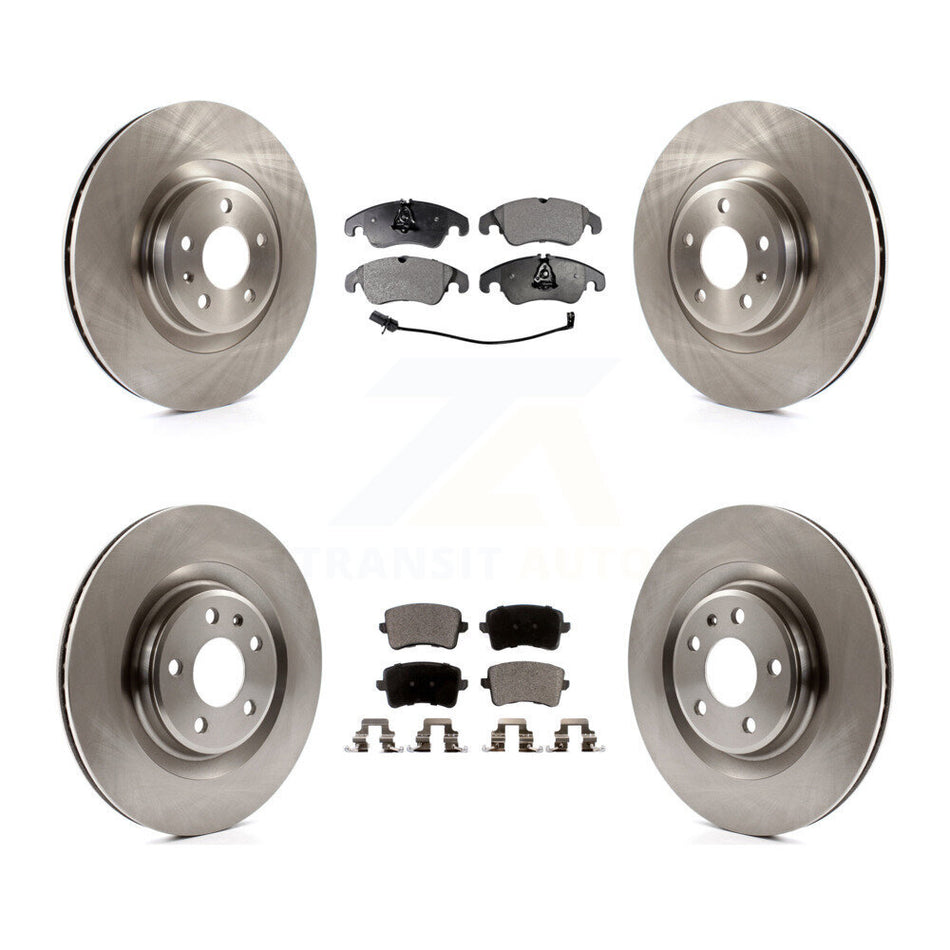 Front Rear Disc Brake Rotors And Ceramic Pads Kit For Audi Q5 S5 K8T-101484