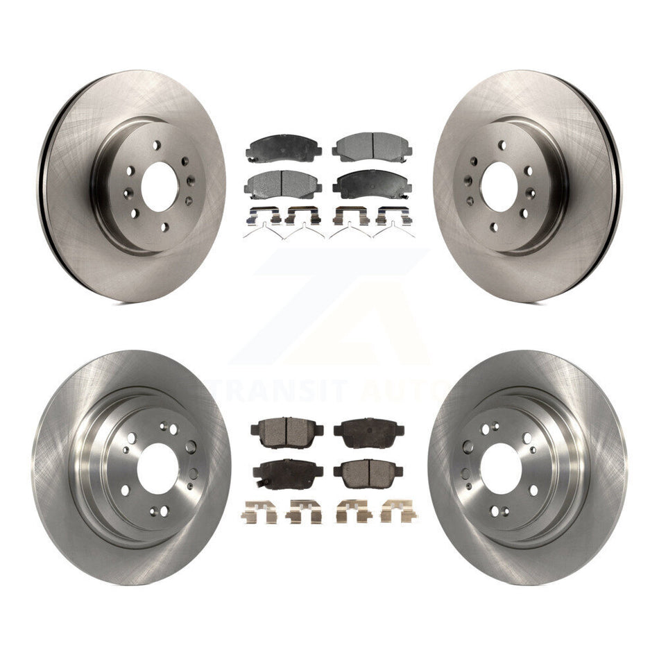 Front Rear Disc Brake Rotors And Ceramic Pads Kit For 2009-2014 Acura TL K8T-101503