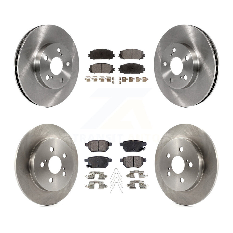 Front Rear Disc Brake Rotors And Ceramic Pads Kit For Toyota Prius Lexus CT200h Plug-In K8T-101505