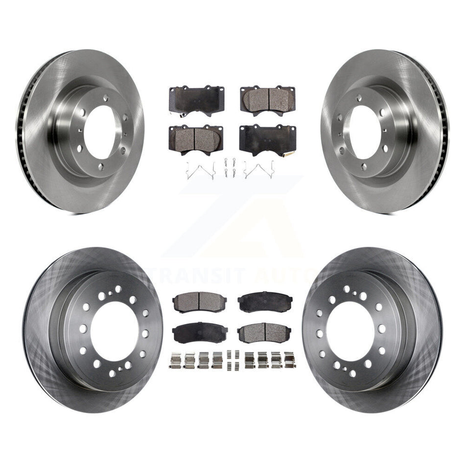Front Rear Disc Brake Rotors And Ceramic Pads Kit For Toyota 4Runner Lexus GX460 K8T-101514