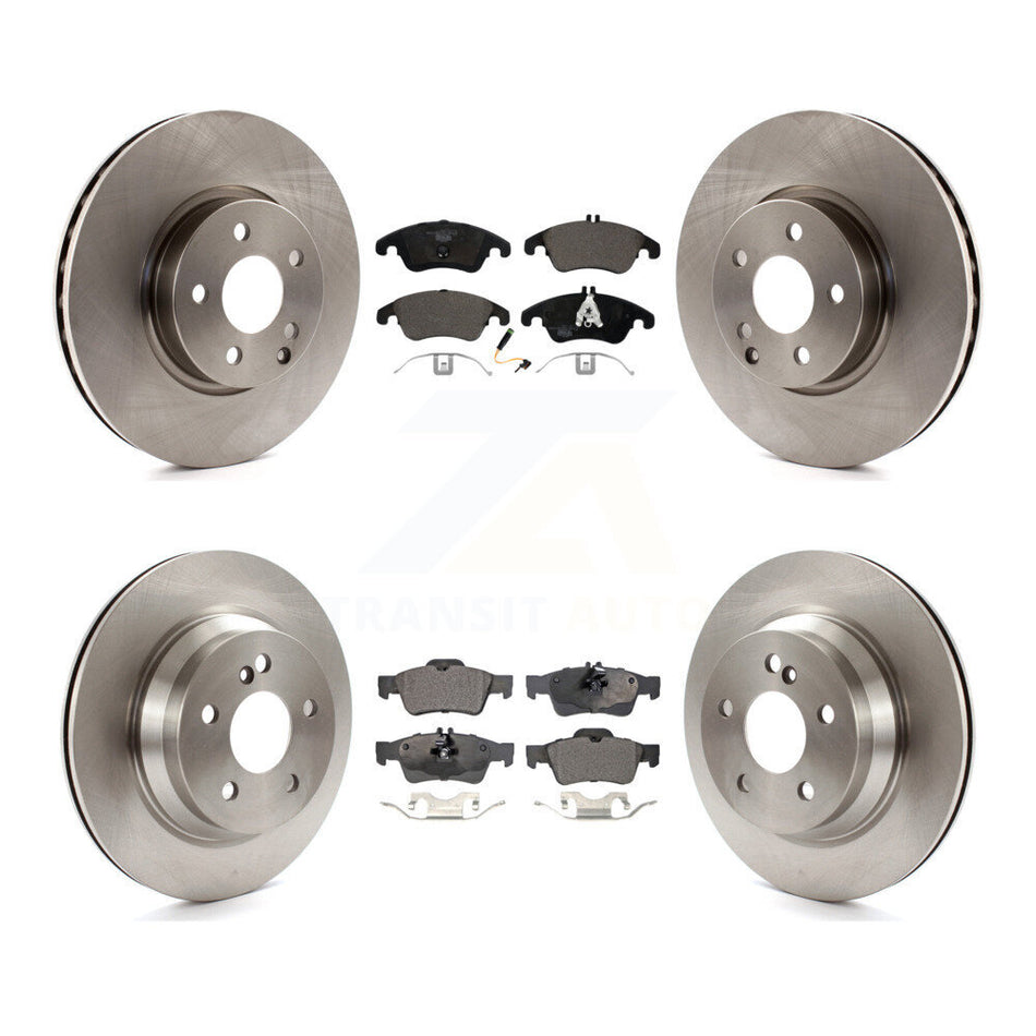 Front Rear Disc Brake Rotors And Ceramic Pads Kit For Mercedes-Benz E350 E400 With 322mm Diameter Rotor K8T-101519
