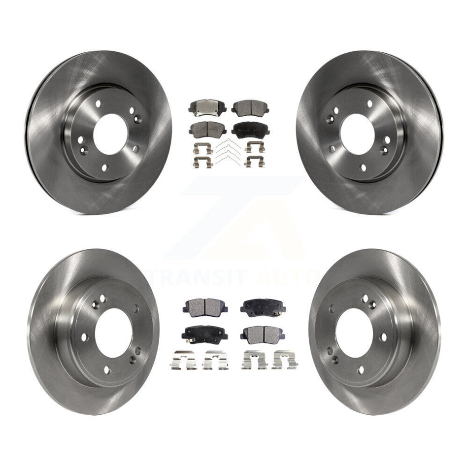 Front Rear Disc Brake Rotors And Ceramic Pads Kit For Kia Forte Hyundai Elantra GT Forte5 Koup K8T-101528