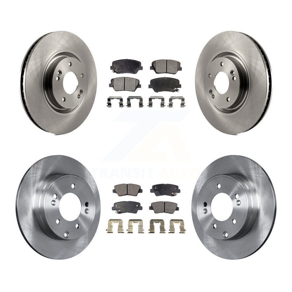 Front Rear Disc Brake Rotors And Ceramic Pads Kit For Hyundai Azera K8T-101537