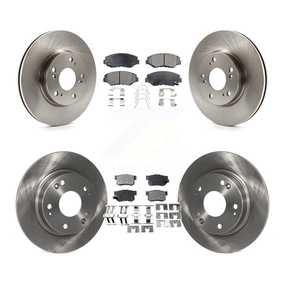 Front Rear Disc Brake Rotors And Ceramic Pads Kit For 2013 Acura ILX 2.0L K8T-101563