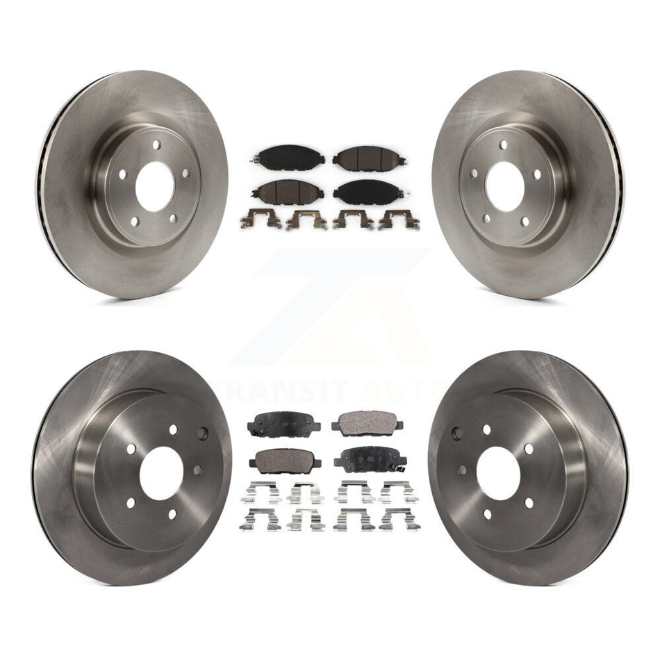 Front Rear Disc Brake Rotors And Ceramic Pads Kit For Nissan Pathfinder Murano INFINITI QX60 JX35 K8T-101578