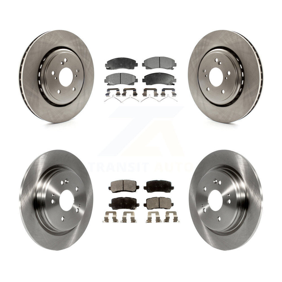 Front Rear Disc Brake Rotors And Ceramic Pads Kit For 2015-2020 Acura TLX K8T-101581