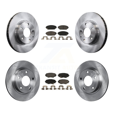 Front Rear Disc Brake Rotors And Ceramic Pads Kit For Mazda 3 Sport K8T-101591