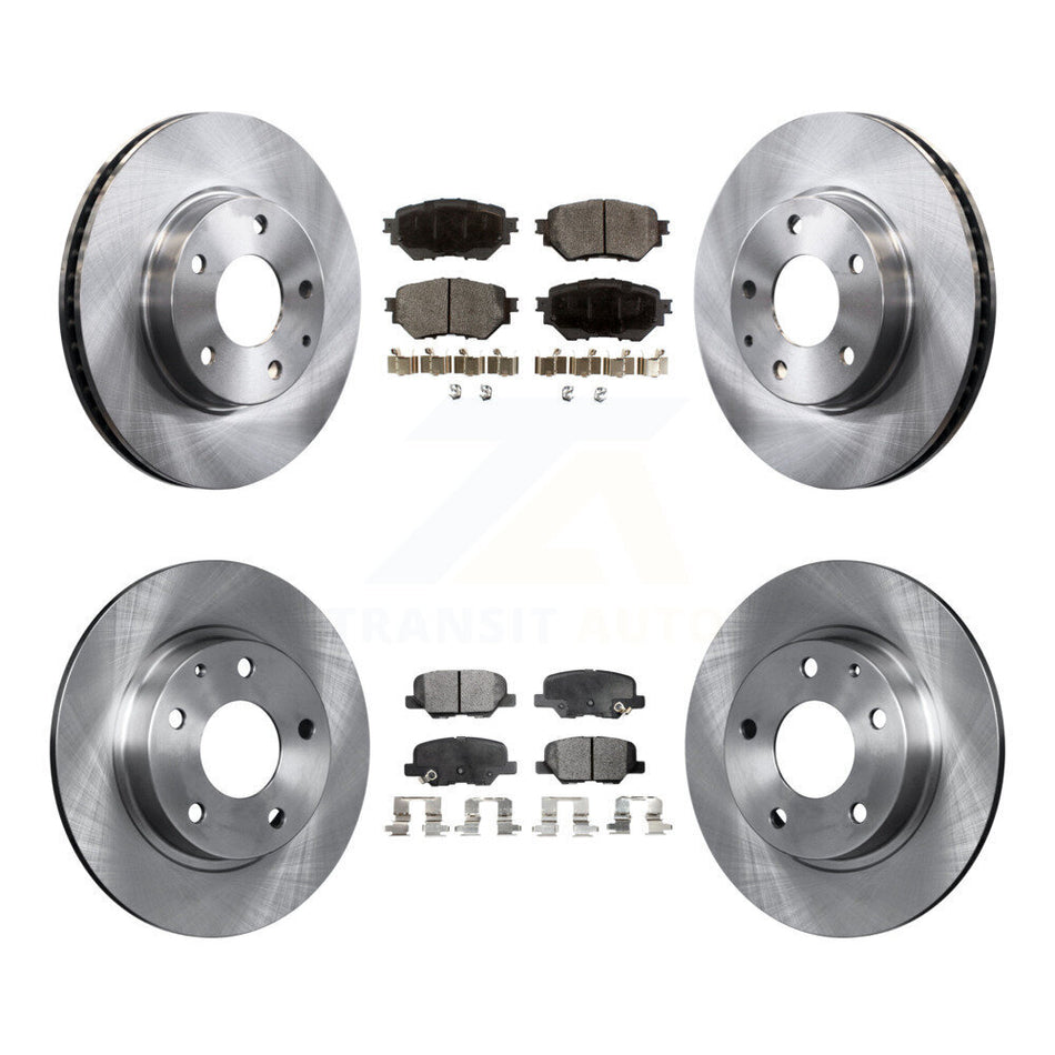Front Rear Disc Brake Rotors And Ceramic Pads Kit For Mazda 3 Sport K8T-101593