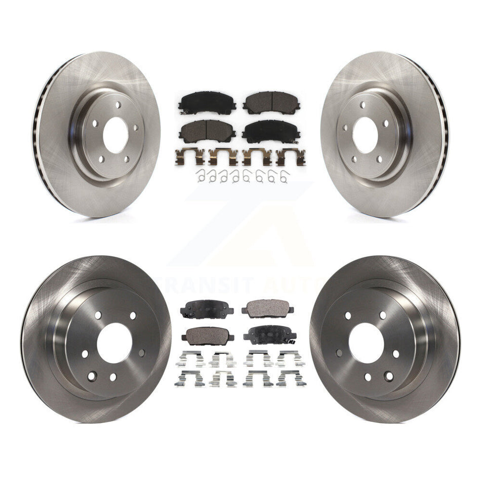 Front Rear Disc Brake Rotors And Ceramic Pads Kit For Nissan Rogue K8T-101598