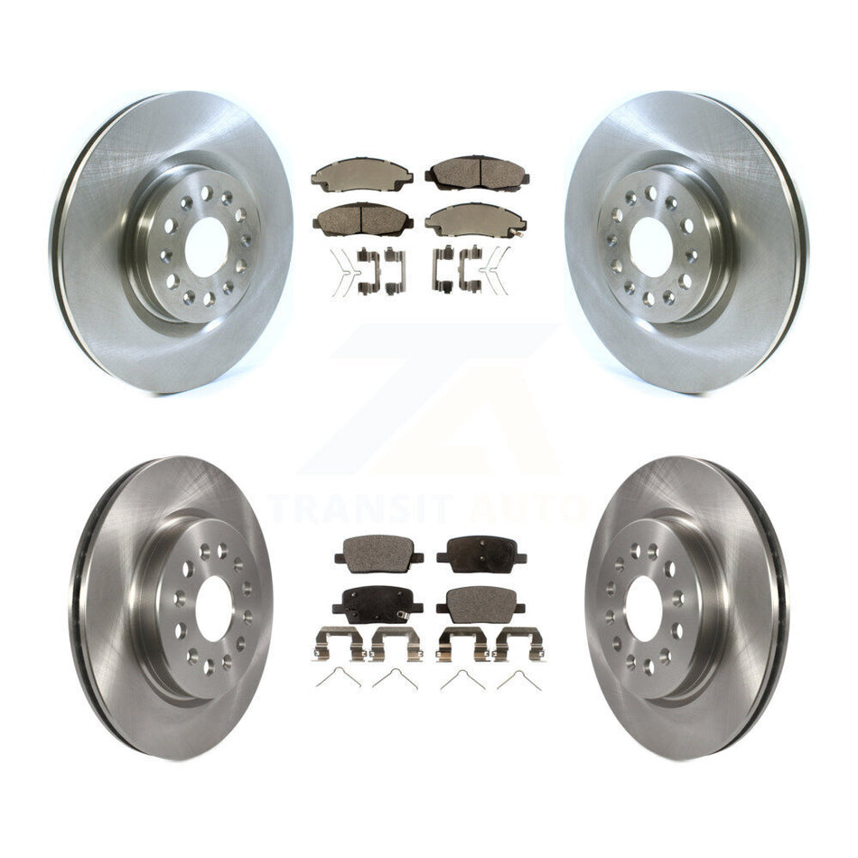 Front Rear Disc Brake Rotors And Ceramic Pads Kit For Cadillac XT5 Buick Enclave XT6 K8T-101619