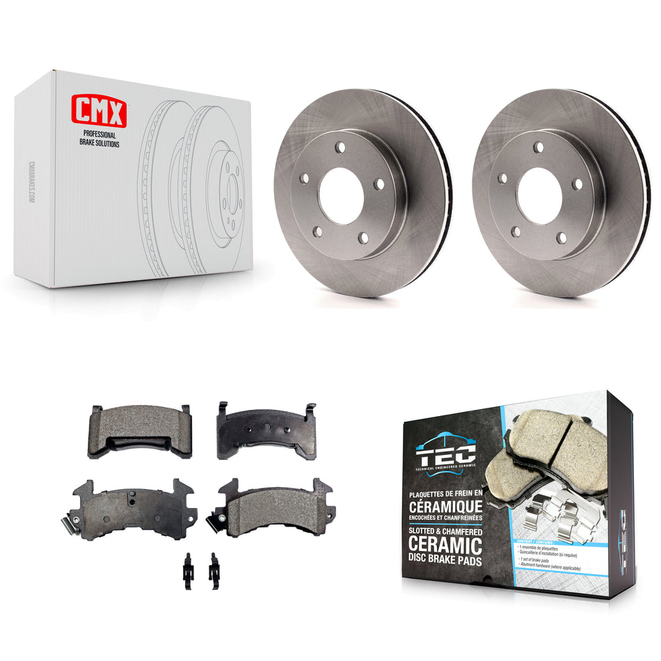 Rear Disc Brake Rotors And Ceramic Pads Kit For Cadillac Eldorado Buick Riviera Seville Oldsmobile Toronado K8T-101620