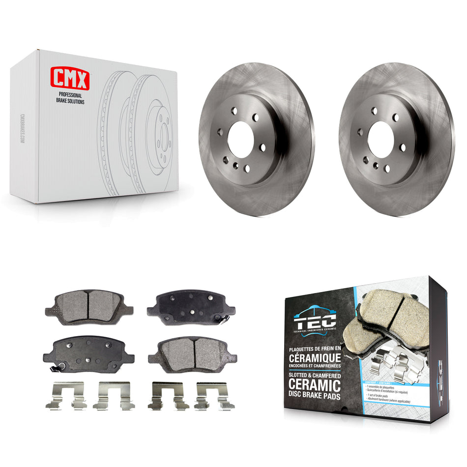 Rear Disc Brake Rotors And Ceramic Pads Kit For Chevrolet Uplander Buick Terraza Pontiac Montana Saturn Relay K8T-101655