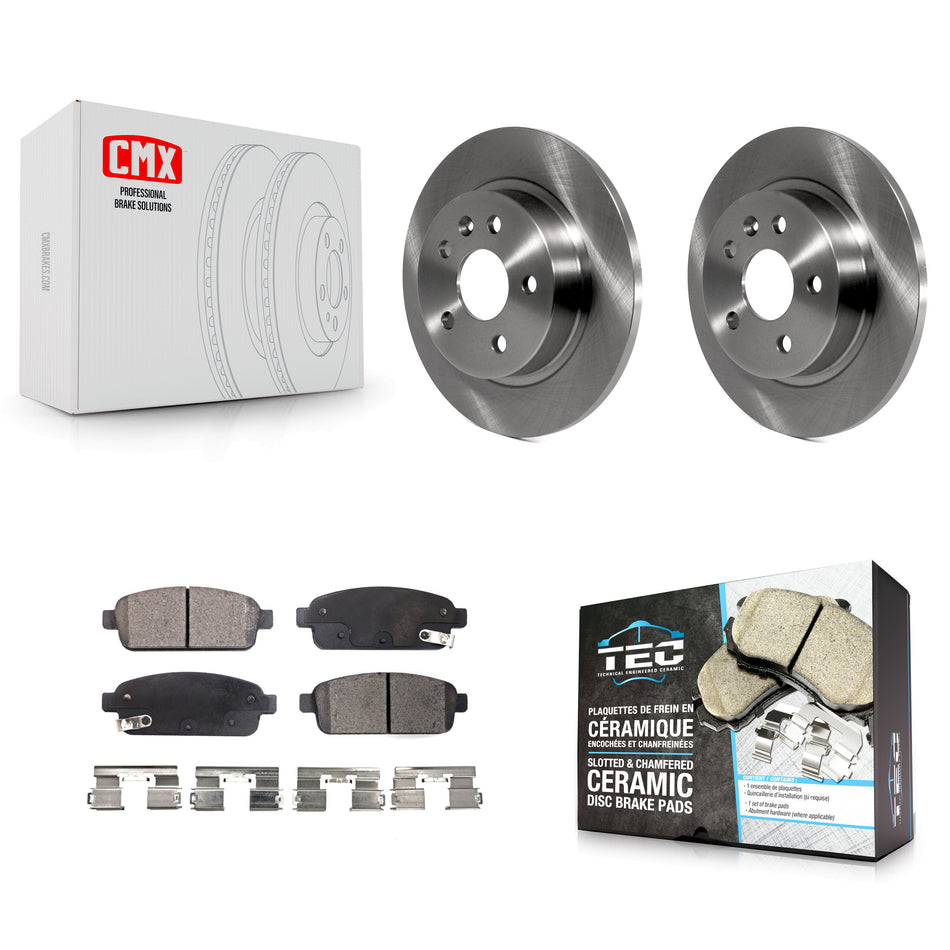 Rear Disc Brake Rotors And Ceramic Pads Kit For Chevrolet Cruze Sonic Buick Encore Trax Limited K8T-101683
