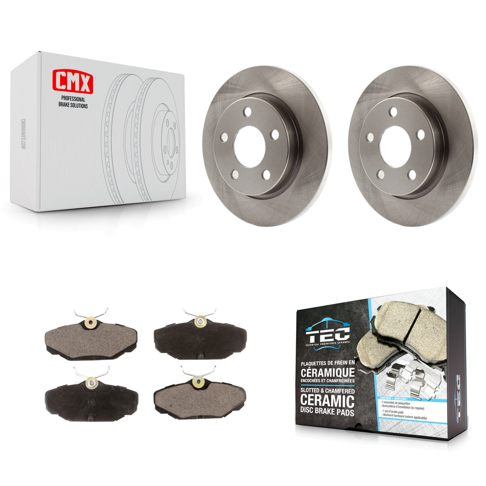 Rear Disc Brake Rotors And Ceramic Pads Kit For Ford Taurus Mercury Sable Lincoln Continental K8T-101696
