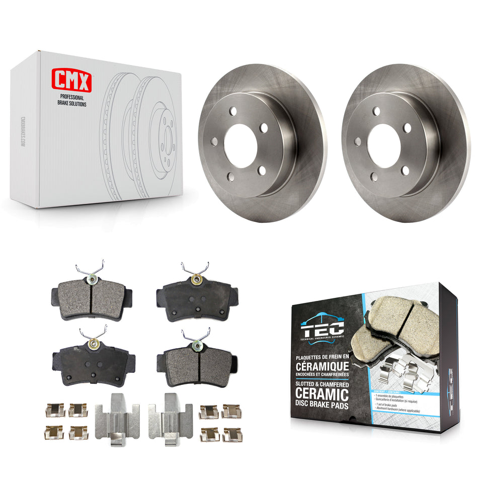 Rear Disc Brake Rotors And Ceramic Pads Kit For Ford Mustang K8T-101697