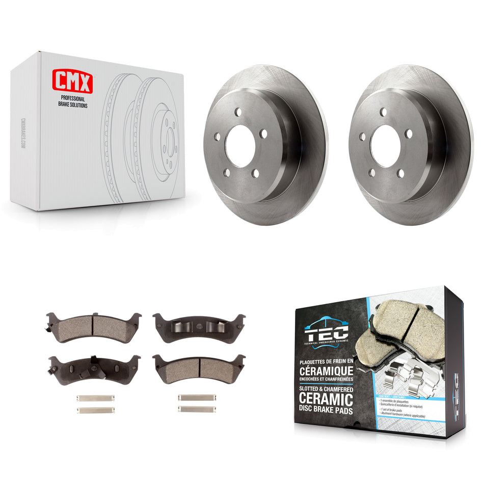 Rear Disc Brake Rotors And Ceramic Pads Kit For Ford Ranger Explorer Mercury Mountaineer Sport K8T-101699