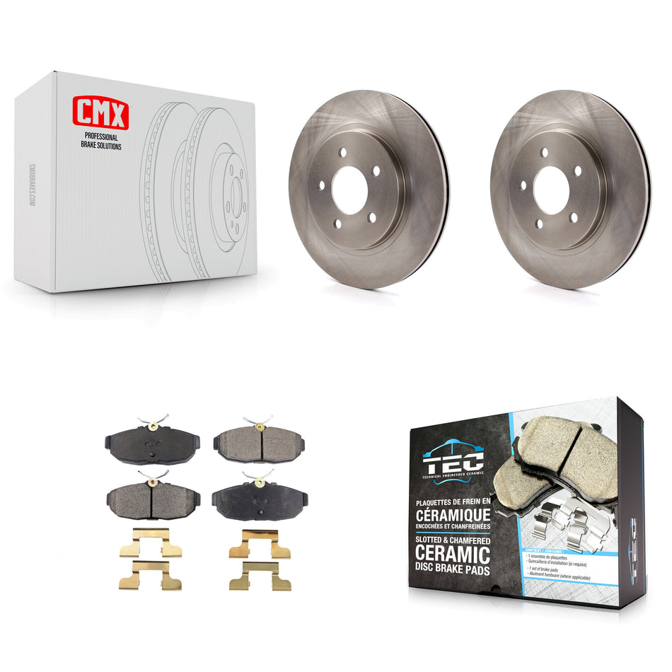 Rear Disc Brake Rotors And Ceramic Pads Kit For Ford Mustang K8T-101725