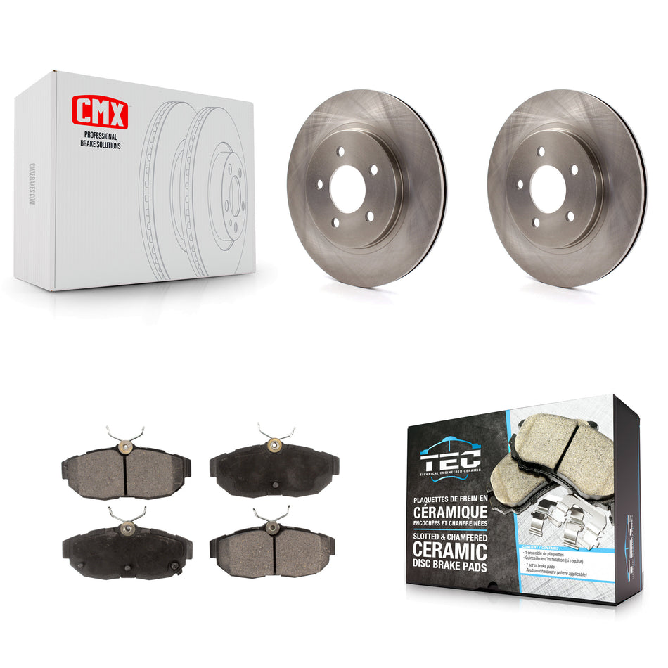 Rear Disc Brake Rotors And Ceramic Pads Kit For Ford Mustang K8T-101726