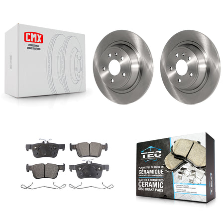 Rear Disc Brake Rotors And Ceramic Pads Kit For Ford Fusion Lincoln MKZ K8T-101753