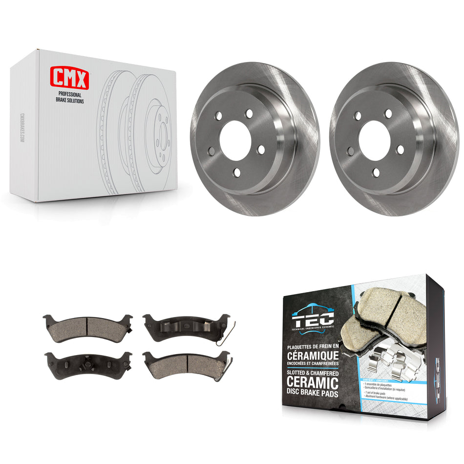 Rear Disc Brake Rotors And Ceramic Pads Kit For Jeep Grand Cherokee K8T-101760