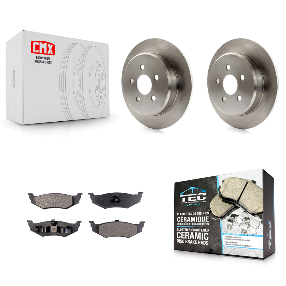 Rear Disc Brake Rotors And Ceramic Pads Kit For Chrysler PT Cruiser Dodge Neon Sebring Stratus Plymouth K8T-101762