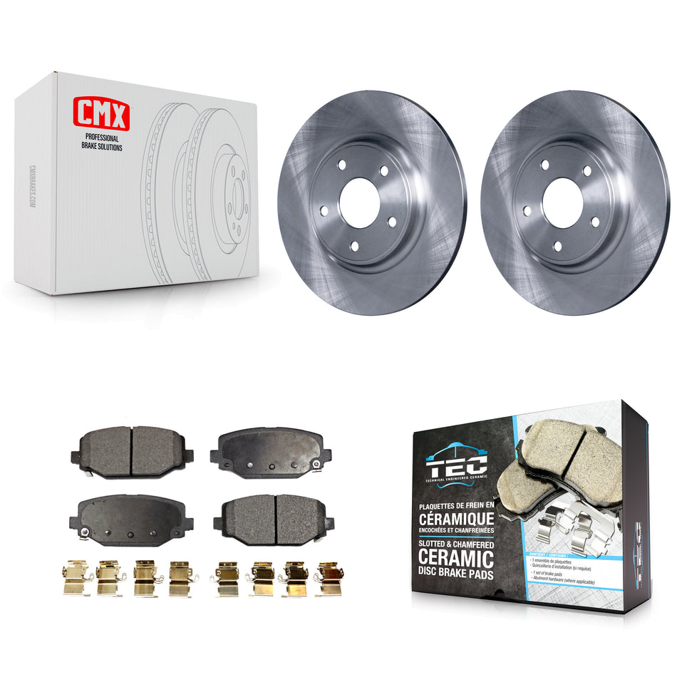 Rear Disc Brake Rotors And Ceramic Pads Kit For Dodge Grand Caravan Journey Chrysler Town & Country Ram C/V Volkswagen Routan K8T-101801