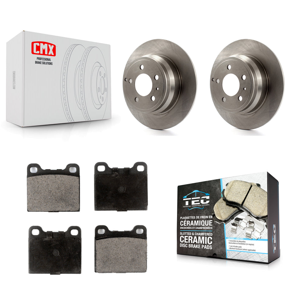 Rear Disc Brake Rotors And Ceramic Pads Kit For Volvo C70 V70 K8T-101830