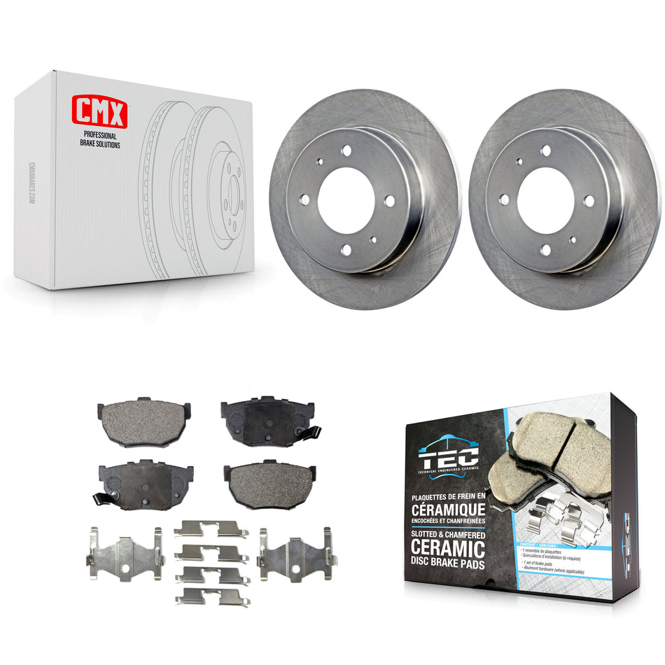 Rear Disc Brake Rotors And Ceramic Pads Kit For Hyundai Elantra Tiburon K8T-101832