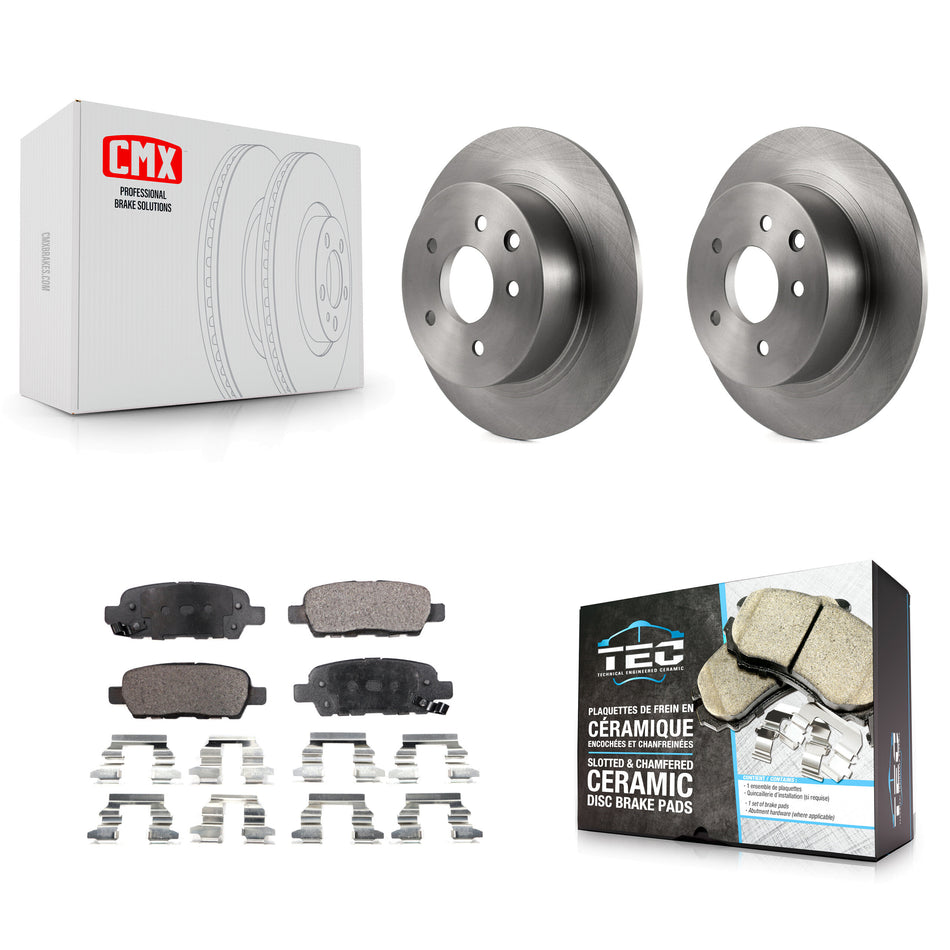 Rear Disc Brake Rotors And Ceramic Pads Kit For Nissan Altima Sentra Maxima Juke K8T-101868