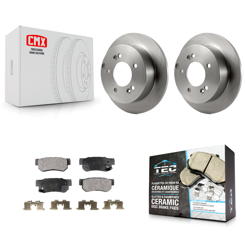 Rear Disc Brake Rotors And Ceramic Pads Kit For Hyundai Sonata Kia Sportage Tucson Optima XG350 XG300 Magentis K8T-101877