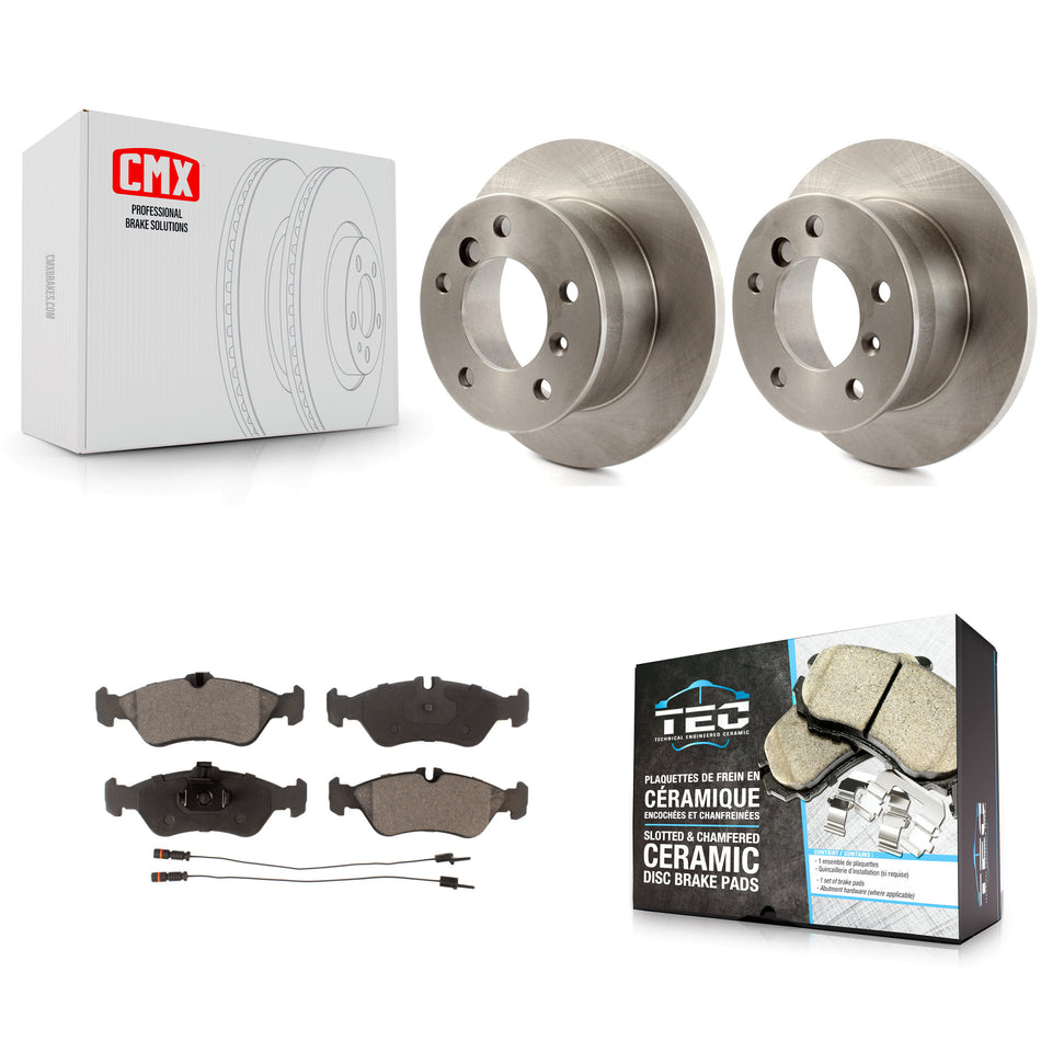 Rear Disc Brake Rotors And Ceramic Pads Kit For Freightliner Sprinter 3500 K8T-101892