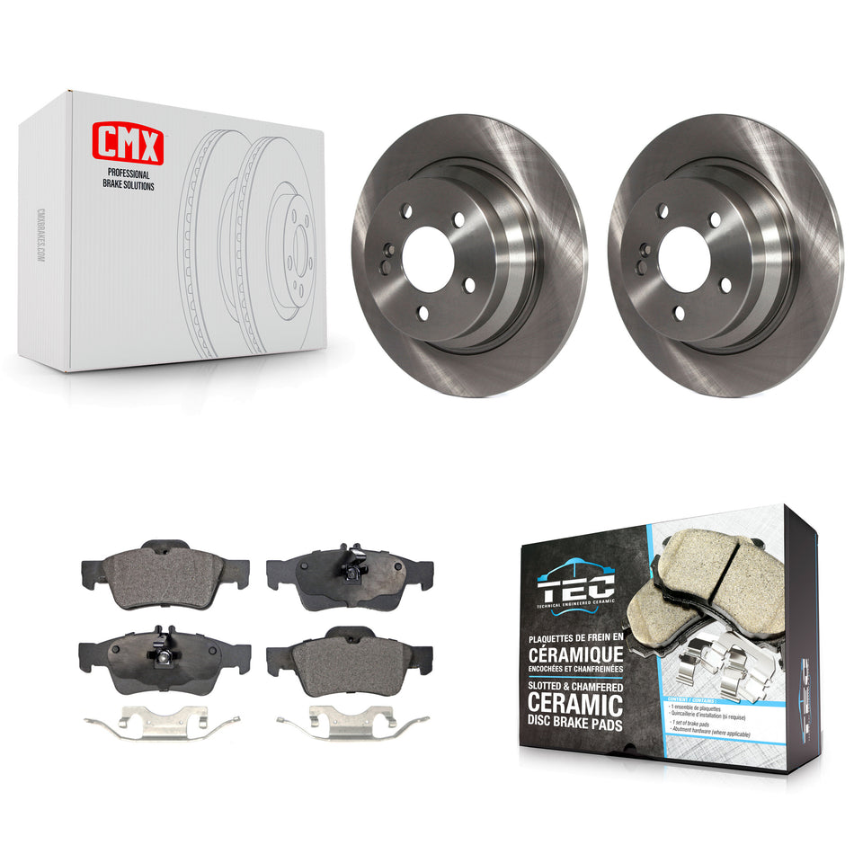 Rear Disc Brake Rotors And Ceramic Pads Kit For Mercedes-Benz E320 E350 E500 E250 E63 AMG E300 K8T-101905