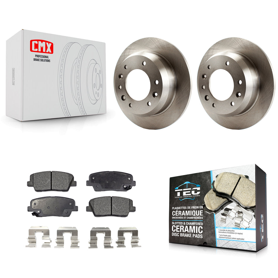 Rear Disc Brake Rotors And Ceramic Pads Kit For Kia Sedona Hyundai Entourage K8T-101956