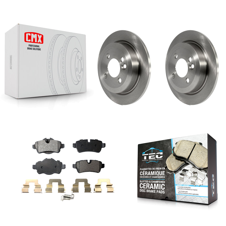 Rear Disc Brake Rotors And Ceramic Pads Kit For Mini Cooper K8T-101998