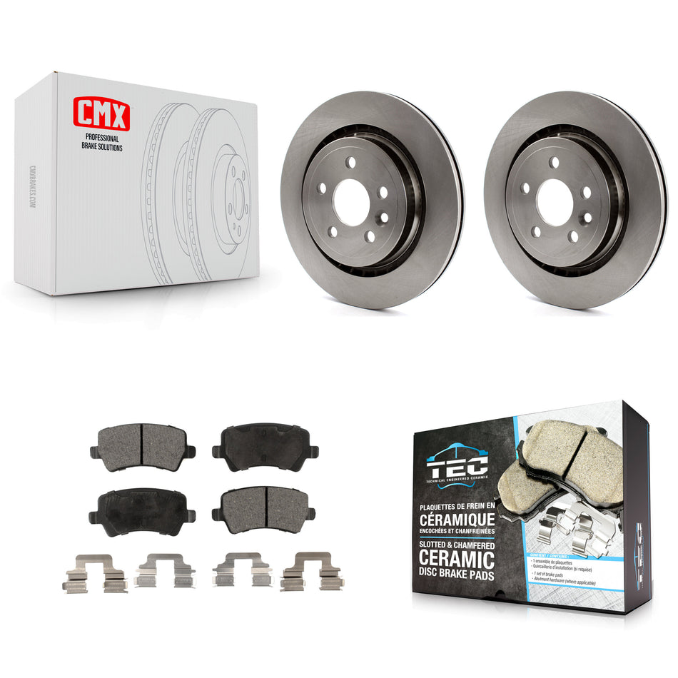 Rear Disc Brake Rotors And Ceramic Pads Kit For Volvo S60 XC70 S80 V60 V70 K8T-102001