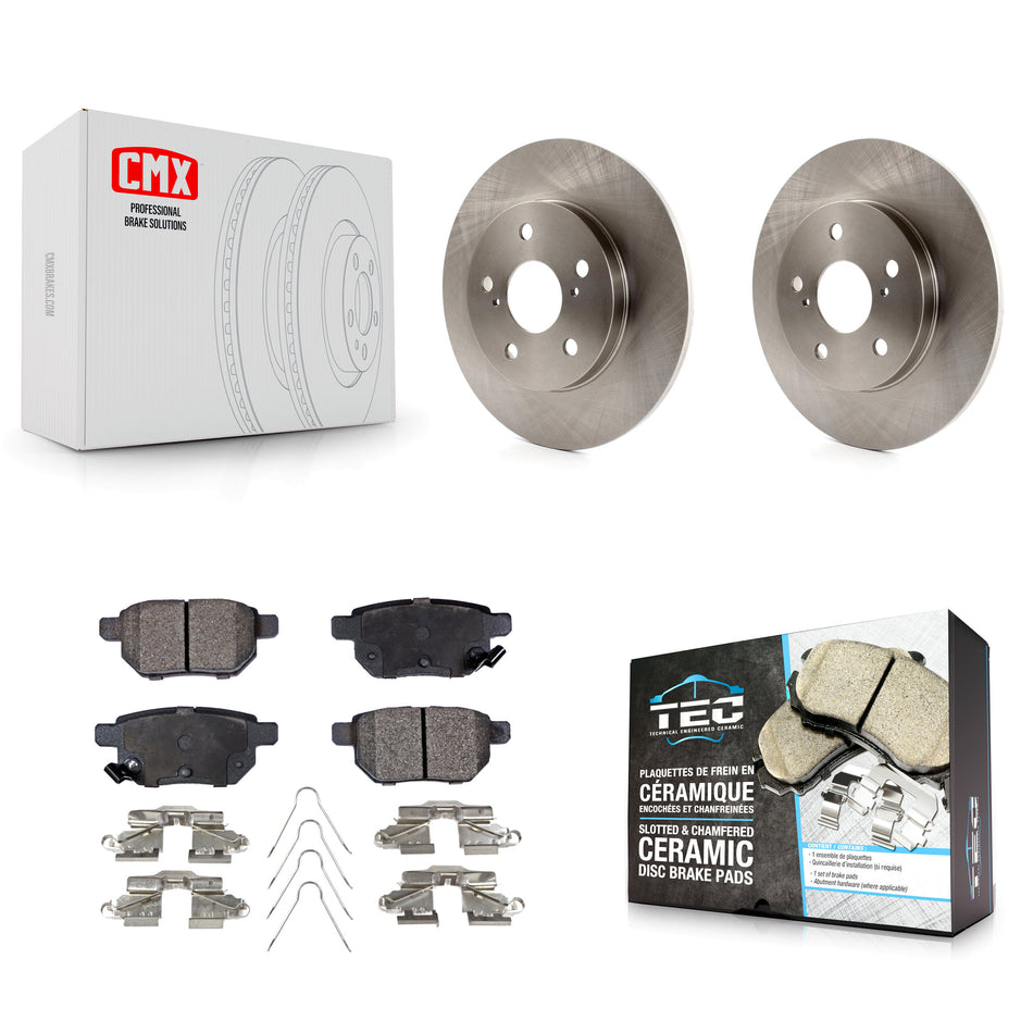 Rear Disc Brake Rotors And Ceramic Pads Kit For Scion xB Toyota Matrix Pontiac Vibe Corolla iM K8T-102006