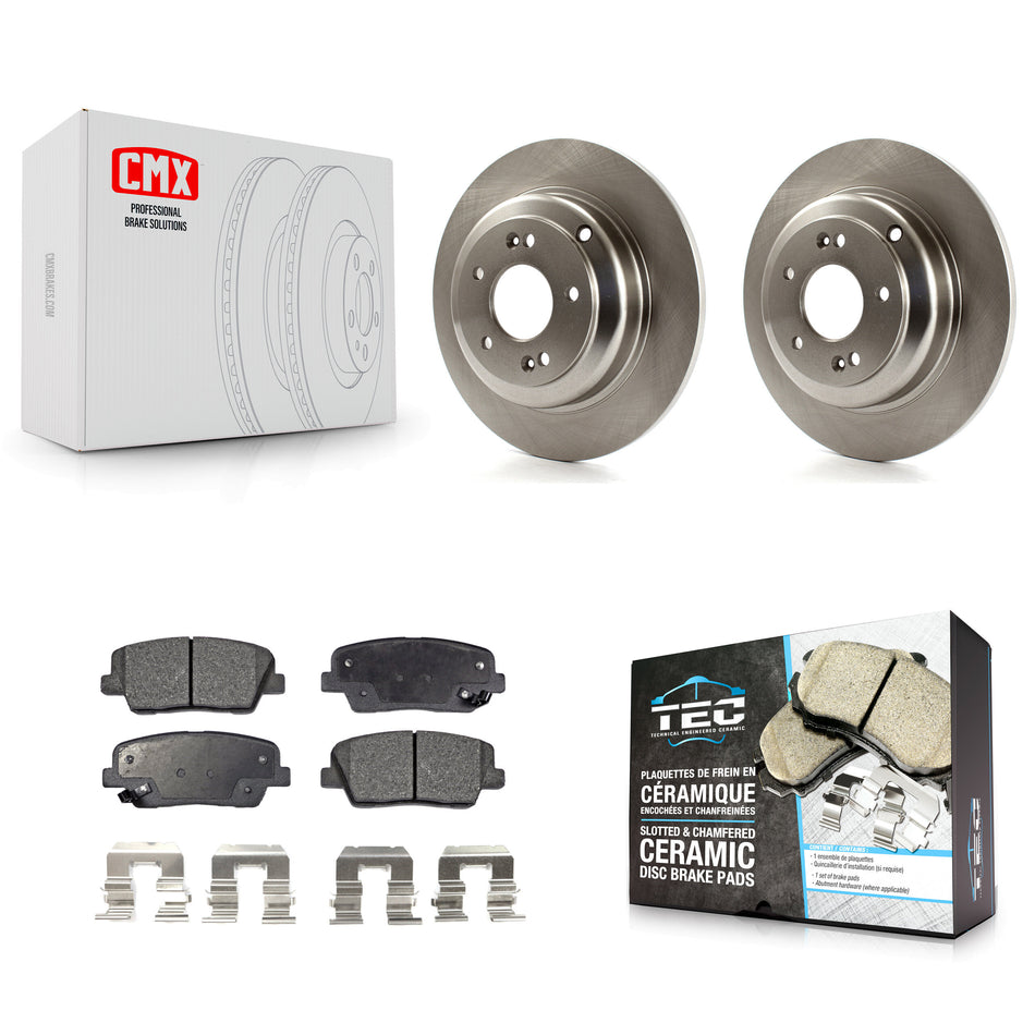 Rear Disc Brake Rotors And Ceramic Pads Kit For Hyundai Genesis Coupe K8T-102033