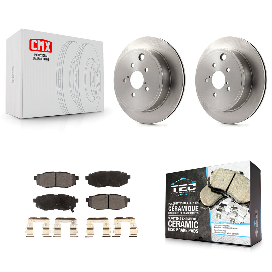 Rear Disc Brake Rotors And Ceramic Pads Kit For Subaru Outback Legacy Scion FR-S BRZ Toyota 86 K8T-102038