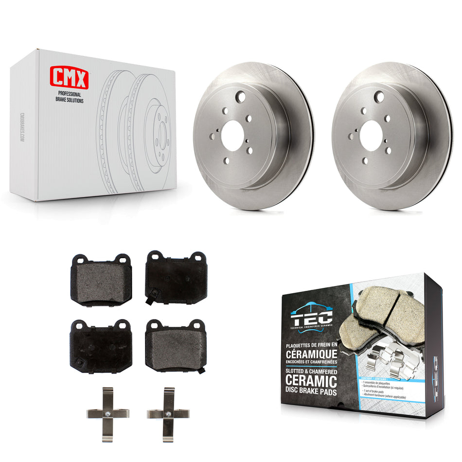 Rear Disc Brake Rotors And Ceramic Pads Kit For Subaru BRZ K8T-102039