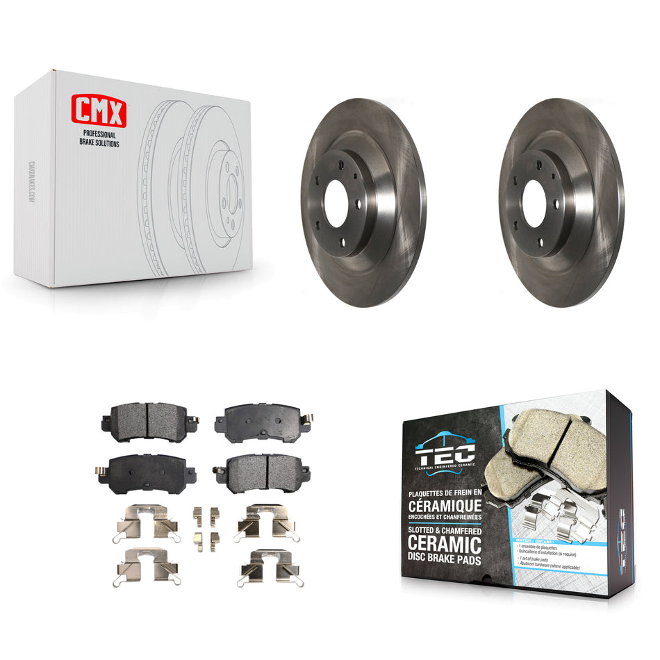 Rear Disc Brake Rotors And Ceramic Pads Kit For Mazda CX-5 K8T-102077